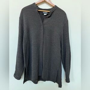 Eileen Fisher Wool Blend Tunic - Light and Flowey - Black & Cream ~ Size: Small